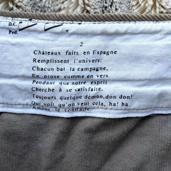 JIGSAW LONDON Sage Green / Taupe Mod 60s Vibe Corduroy Mini Skirt w/Pockets Sz 4 - Picture 6 of 6